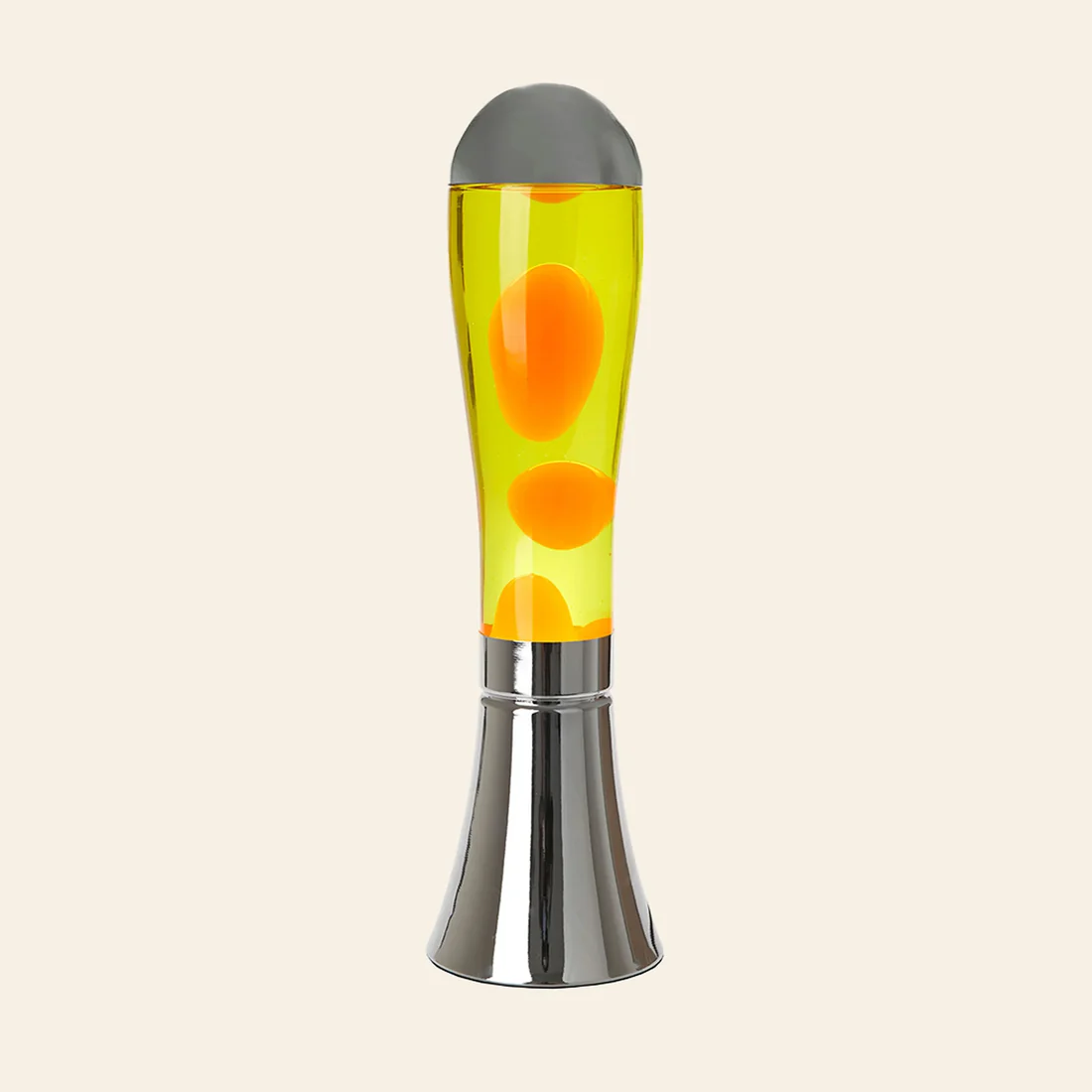 Magma Lava Lamp – Retro Flowing Wax, Metallic Base, 45cm Height, 40W Bulb