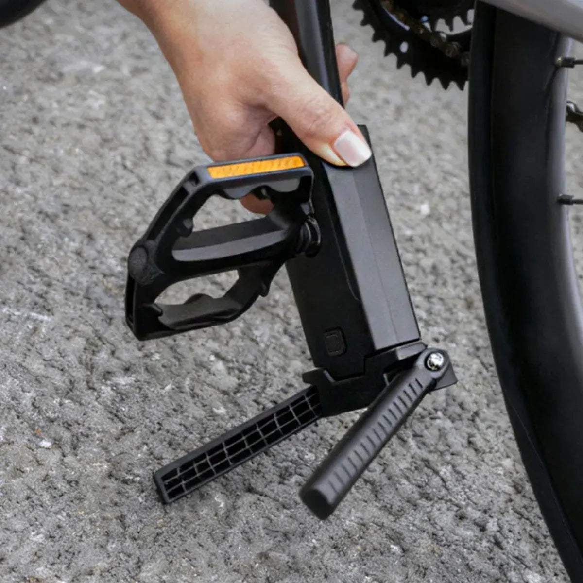 Bicycle Pedal Stand – Angle-Adjustable Portable Parking Stand