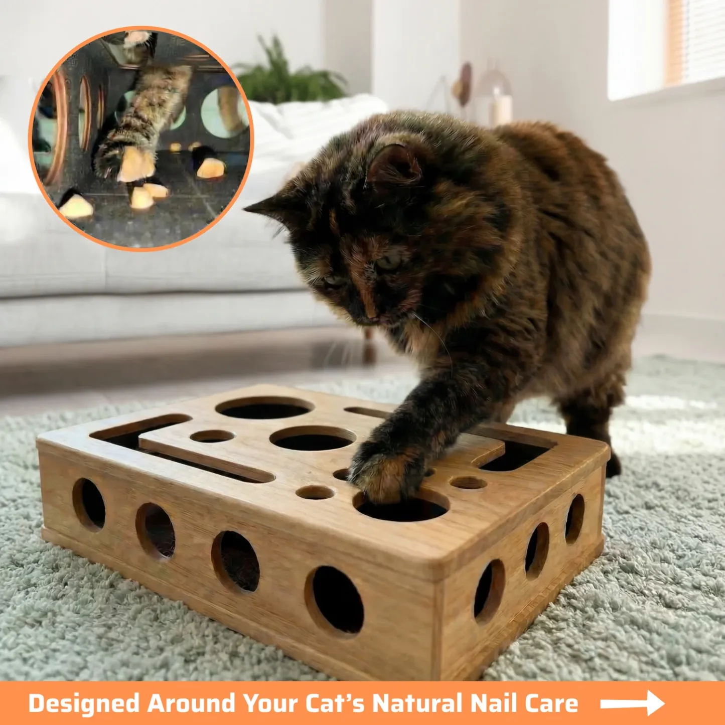 Cat Nail File Puzzle Scratch Box – Fun Play & Healthy Care