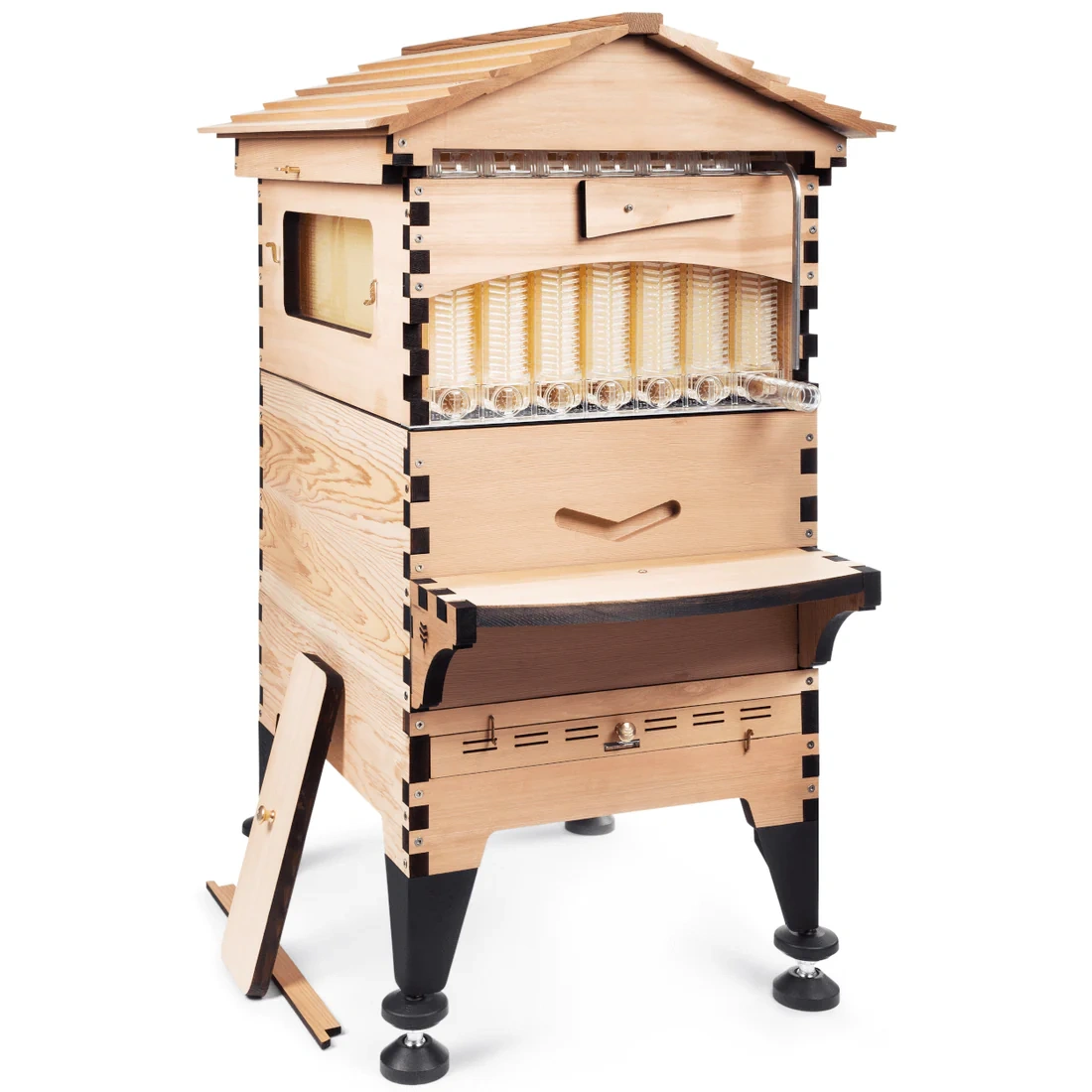 Premium Beehive – Lever‑Activated Harvest, Western Red Cedar, 7‑Frame