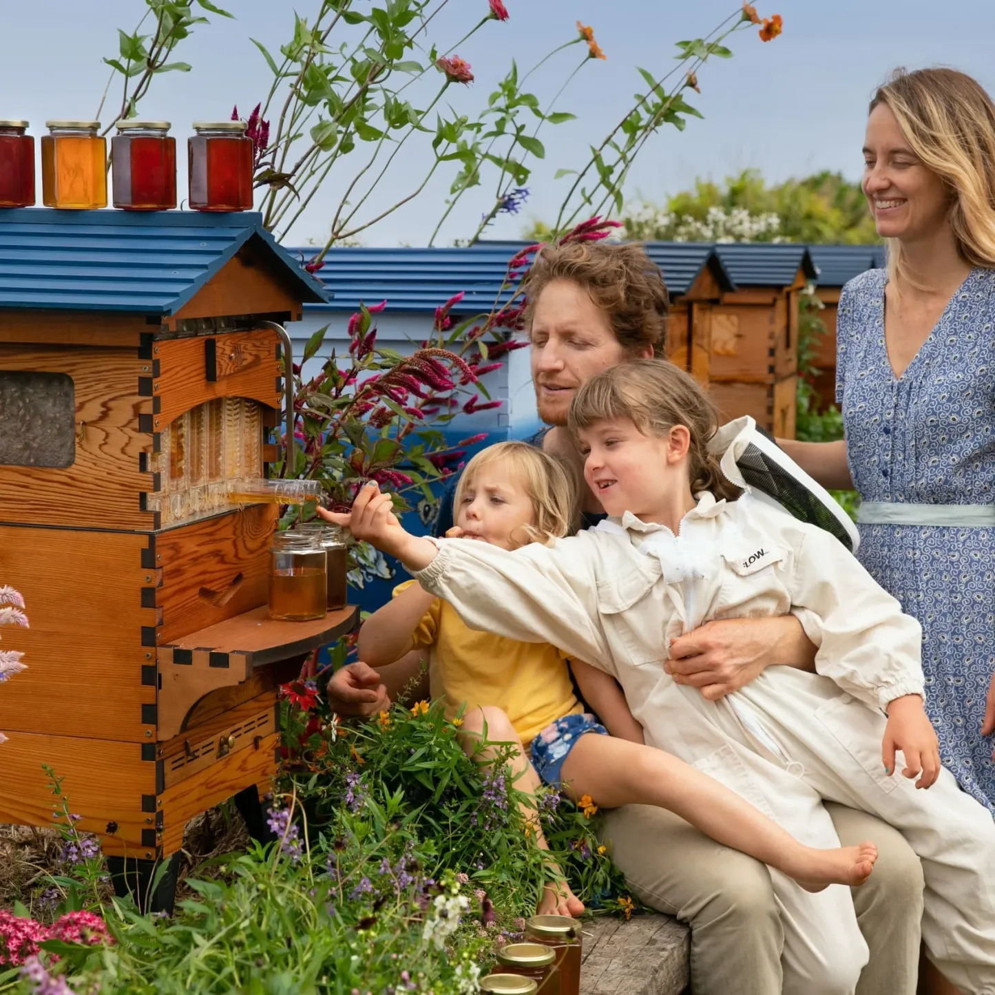 Premium Beehive – Lever‑Activated Harvest, Western Red Cedar, 7‑Frame