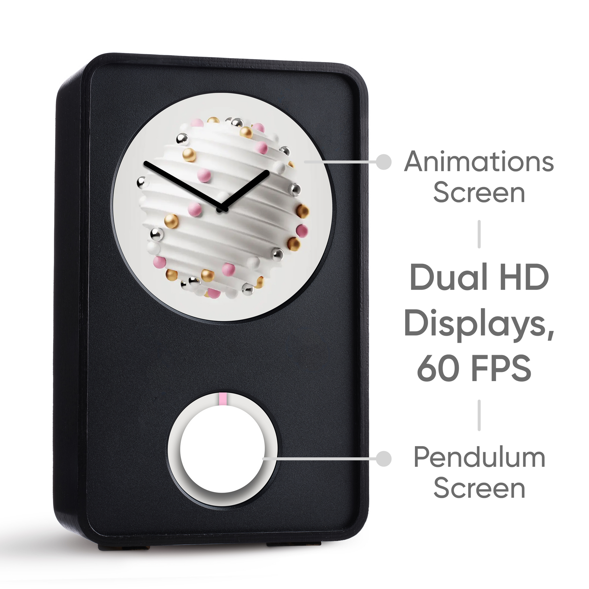 Digital Animated Desktop Clock – Dynamic Art Display with Global Artist Animations