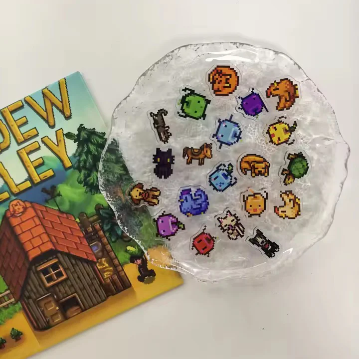 Stardew Valley Mini Acrylic Fridge Magnets – Pixel Art Crop & Fruit Magnets
