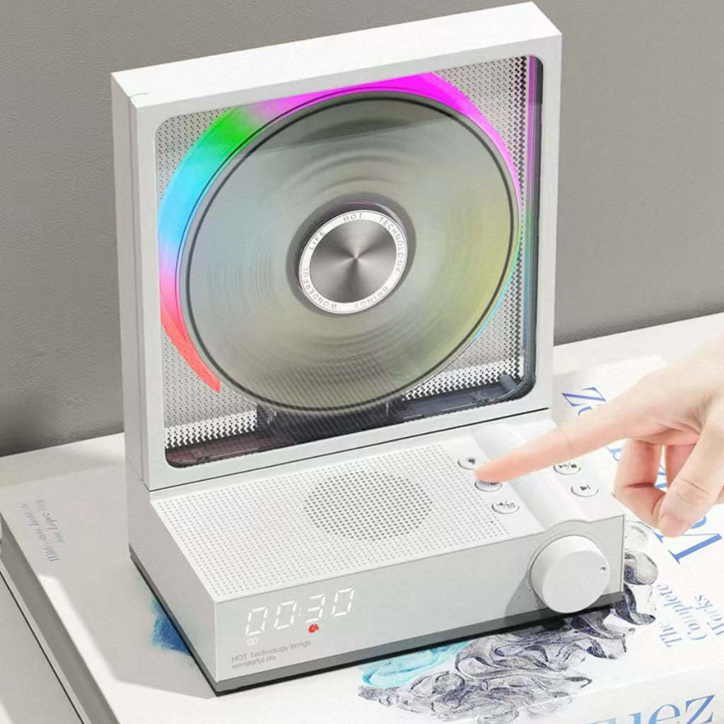iretrolab All-in-One Transparent CD Player with Bluetooth 5.3