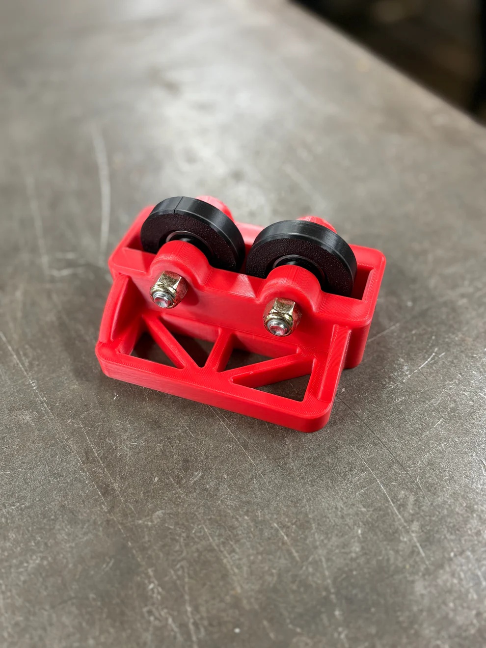 Complete Roller Setup – Bench Tube Support System with Magnetic Tailstock, for Round Material up to 3″