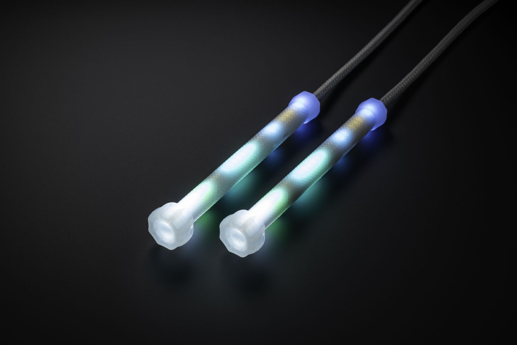 LED Poi Set – FT2 Model, USB‑C Rechargeable, Remote Controlled, for Flow Arts & Performance