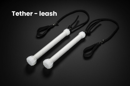 LED Poi Set – FT2 Model, USB‑C Rechargeable, Remote Controlled, for Flow Arts & Performance