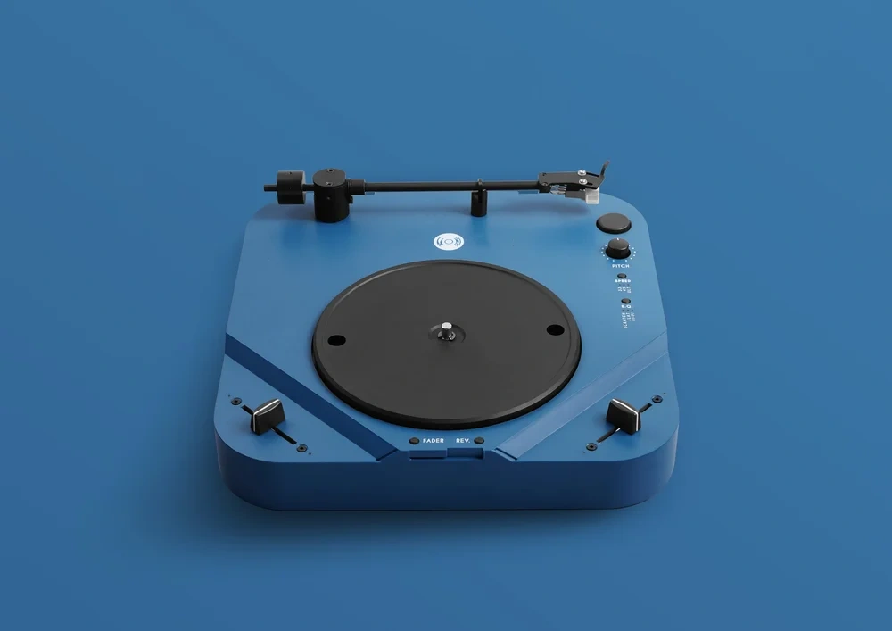 Portable DVS Turntable – Scratch Digital Vinyl Anywhere, CNC Aluminum, 8‑Hour Battery