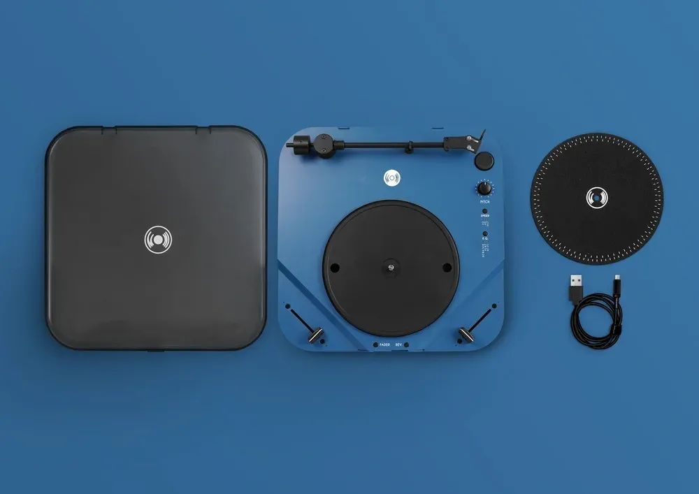 Portable DVS Turntable – Scratch Digital Vinyl Anywhere, CNC Aluminum, 8‑Hour Battery