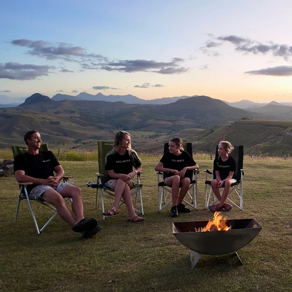 Portable Spare-Tyre Fire Pit & BBQ System