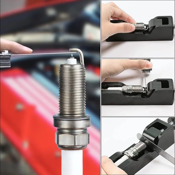 Spark Plug Gap Tool with Feeler Gauge – 32‑Blade Set, 0.04–0.88mm, Fits 10–16mm Plugs