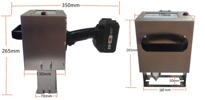 Handheld Dot Peen Marking Machine – 120×40mm Marking Area, 3–4 Hour Battery, Touchscreen, for VIN & Serial Numbers
