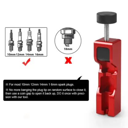 Spark Plug Gap Tool with Feeler Gauge – 32‑Blade Set, 0.04–0.88mm, Fits 10–16mm Plugs