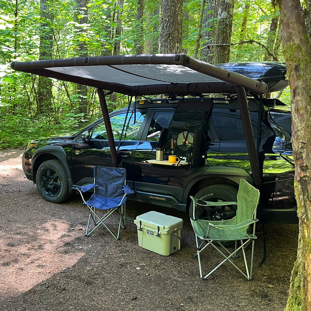Vehicle Shelter System – Inflatable Awning for Trucks & Vans, Compact Carry Bag, Quick Setup