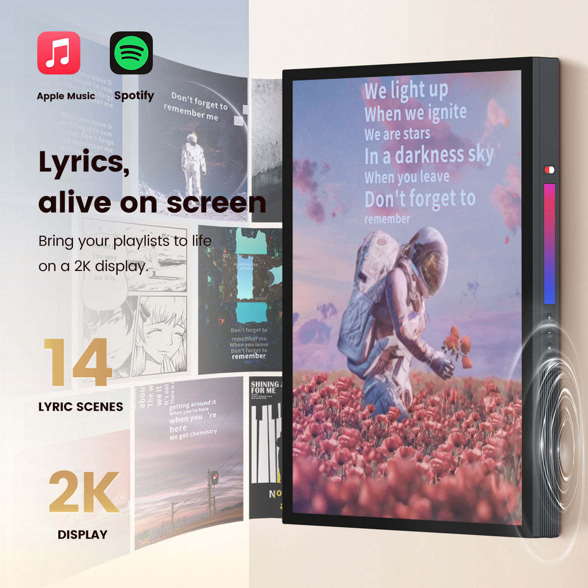 MorningBlues Stereo Frame Lyrics Speaker T2