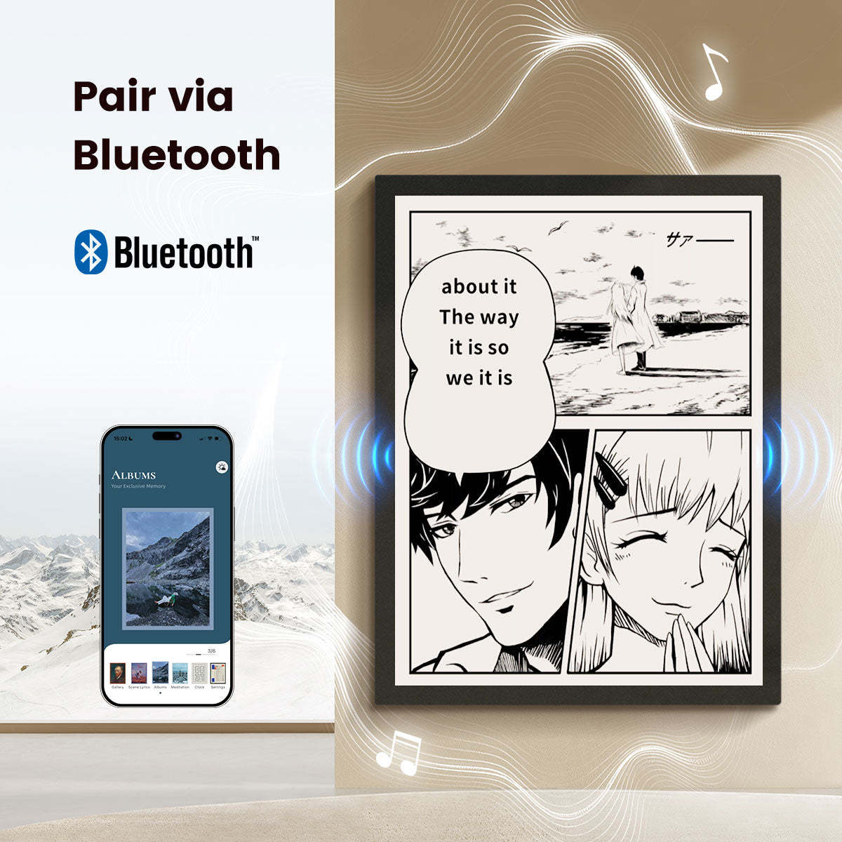 MorningBlues Stereo Frame Lyrics Speaker T2