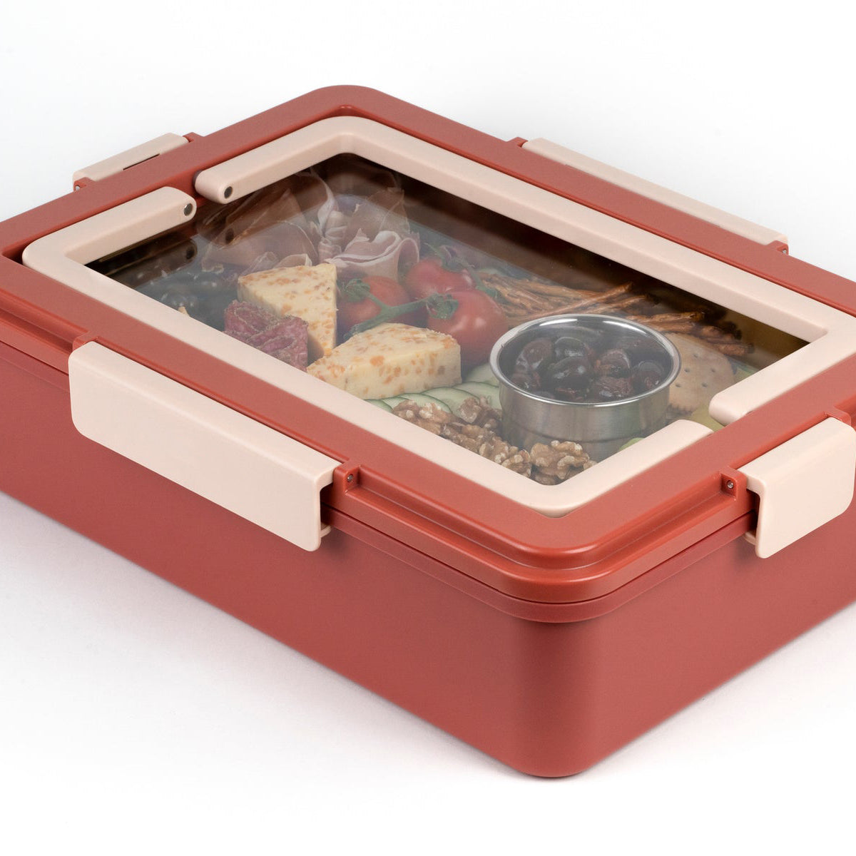 Insulated Food Storage Container – 5500ml, Removable Dividers, Stainless Steel Tray, Ice Pack Included