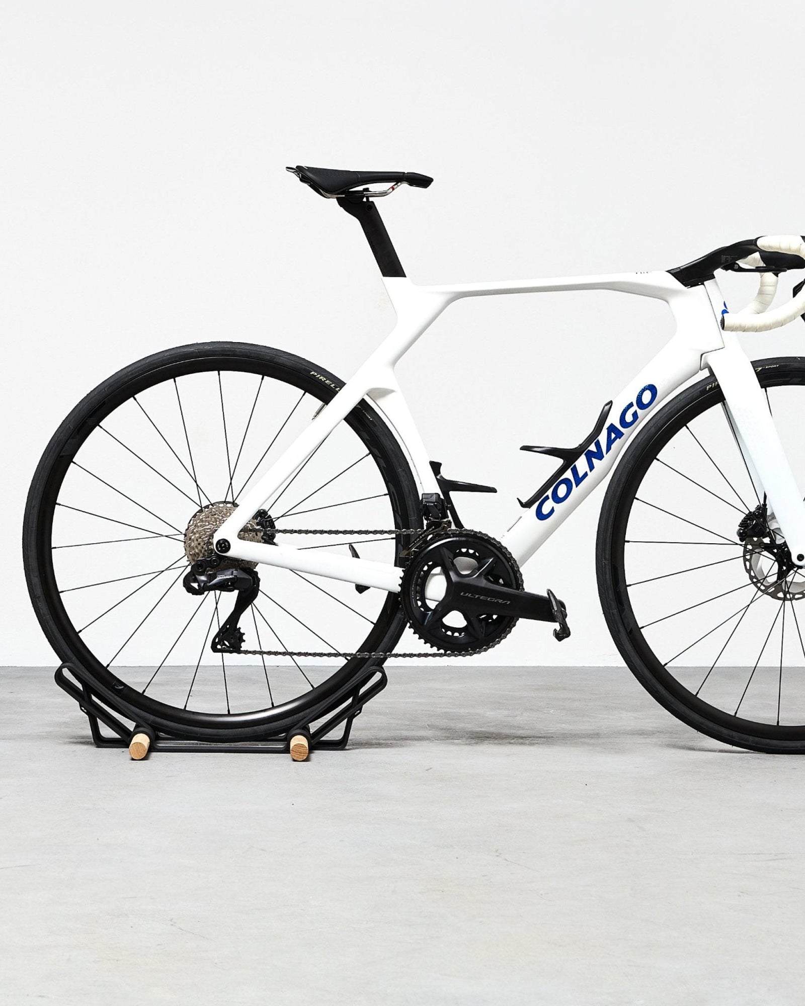 Bicycle Stand – Vertical Bike Display with Solid Oak Design