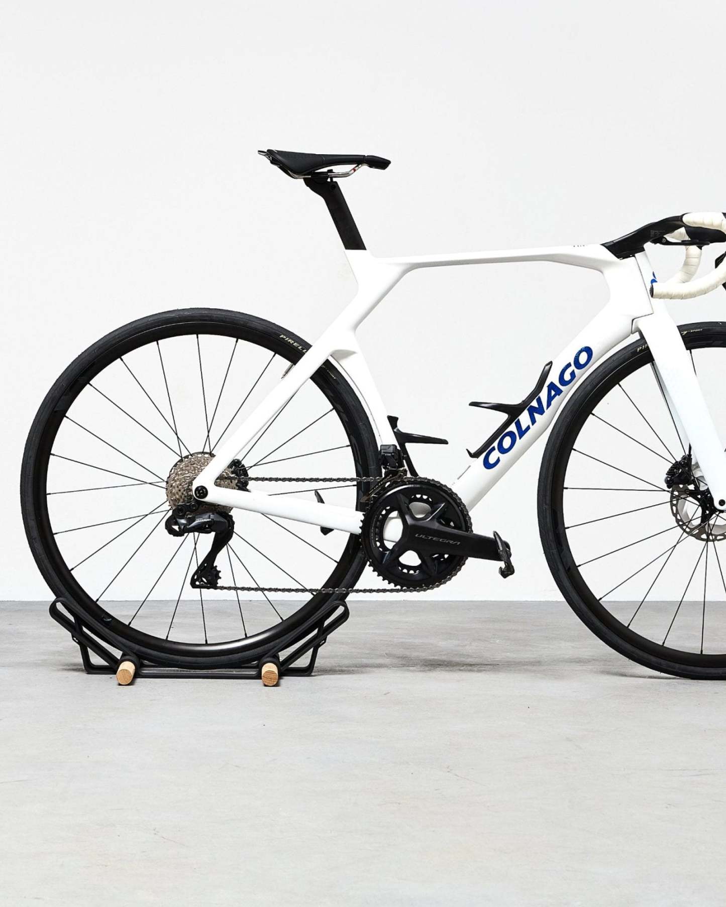 Bicycle Stand – Vertical Bike Display with Solid Oak Design