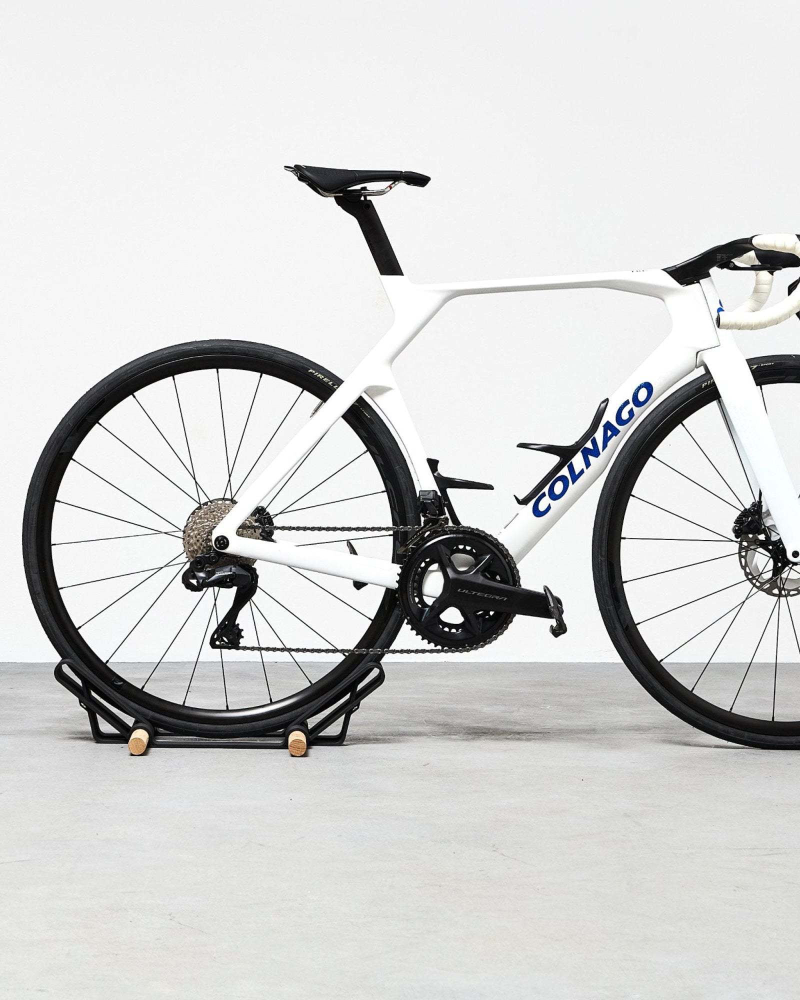 Bicycle Stand – Vertical Bike Display with Solid Oak Design