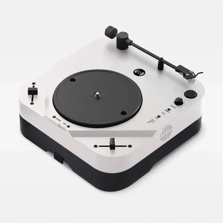 Portable DVS Turntable – Scratch Digital Vinyl Anywhere, CNC Aluminum, 8‑Hour Battery