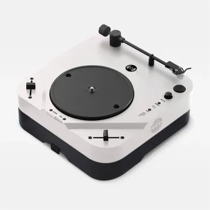Portable DVS Turntable – Scratch Digital Vinyl Anywhere, CNC Aluminum, 8‑Hour Battery