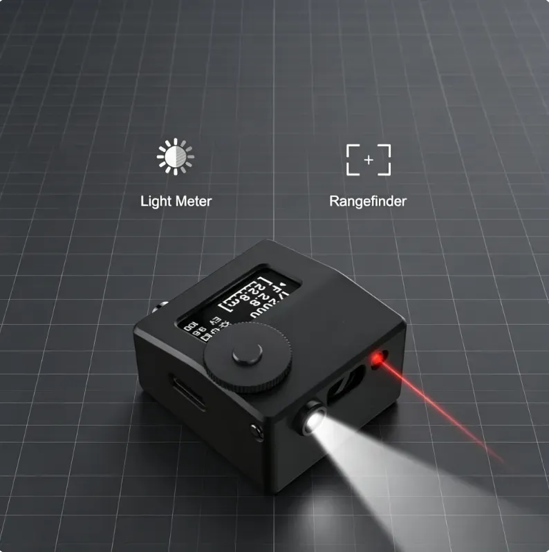 Pocket Light Meter with Laser Measure & Spot Metering