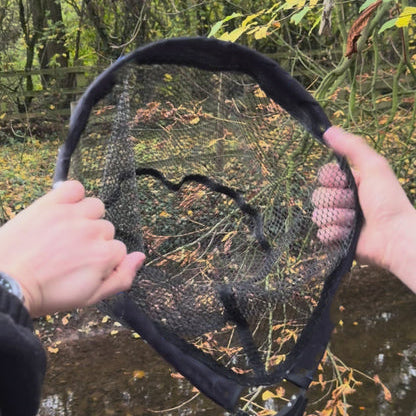 Foldable Fishing Landing Net – Ultra-Compact, Rubber Mesh, Travel-Ready for Anglers