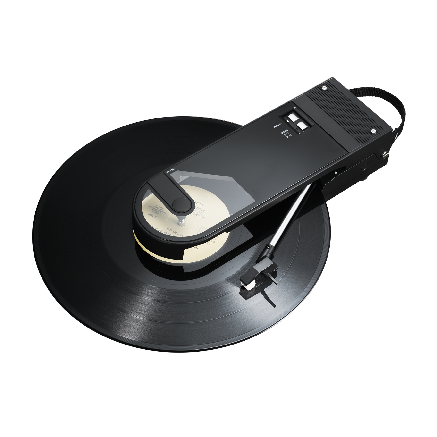 Portable Record Player – Belt-Drive Turntable with Bluetooth Wireless