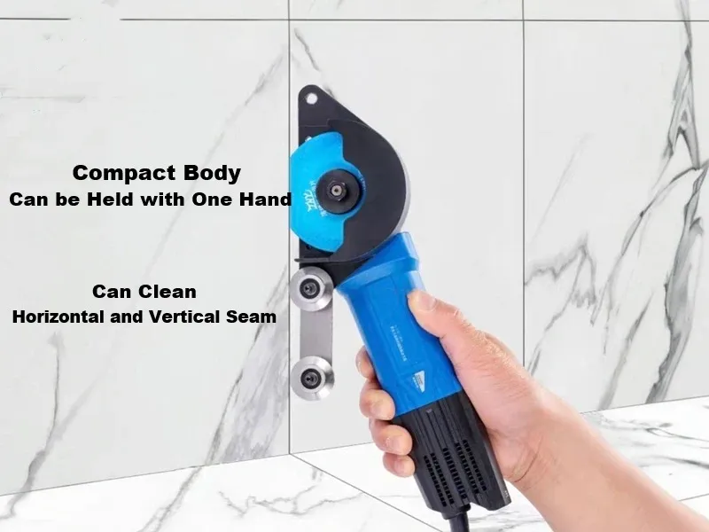 Angle‑Adjustable Seam Cleaner Grinder – 850W, 13000 RPM, Positioning Guide Wheels for Horizontal & Vertical Seams