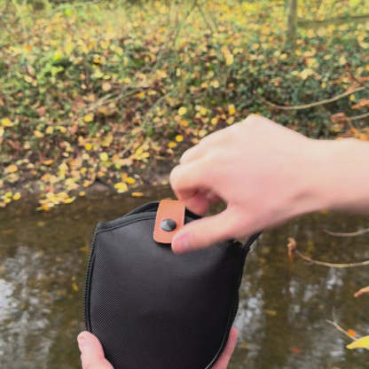 Foldable Fishing Landing Net – Ultra-Compact, Rubber Mesh, Travel-Ready for Anglers