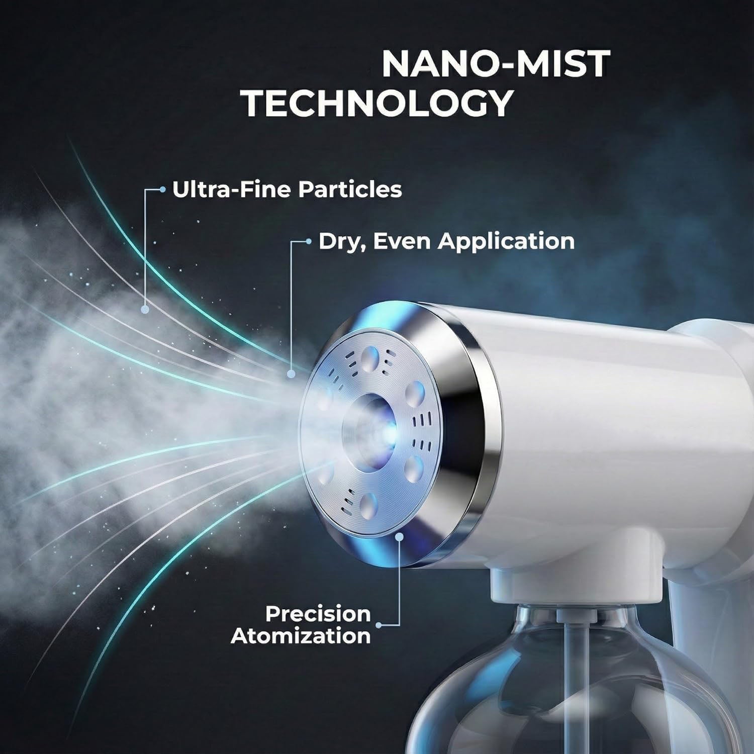 Professional Nano Spray Gun – Blue Light, Mister & Nano Steam