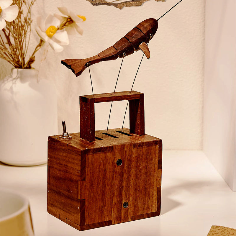 Walnut Whale Automaton