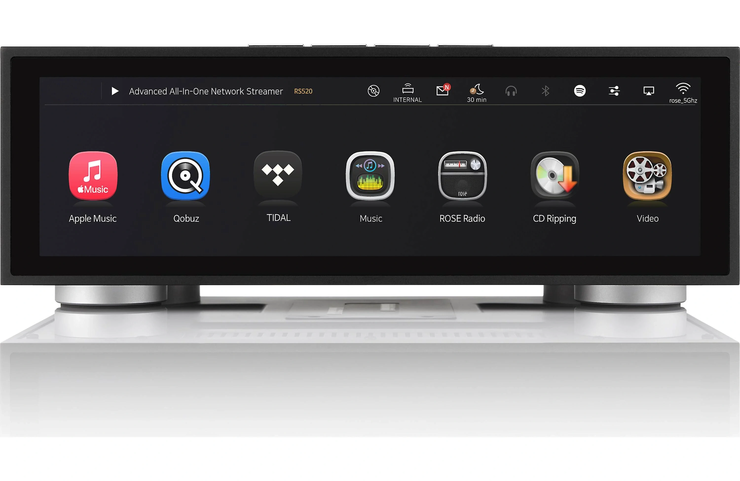 All‑in‑One Network Streamer – Integrated Amp, ES9038PRO DAC, 250Wpc, Touchscreen