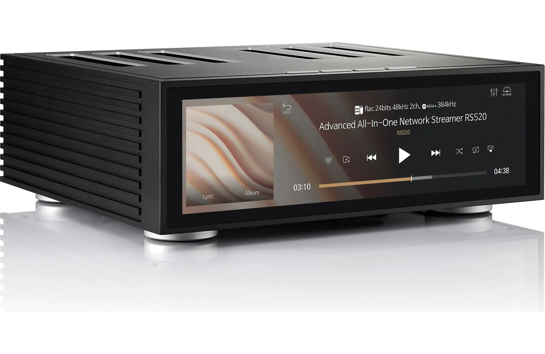 All‑in‑One Network Streamer – Integrated Amp, ES9038PRO DAC, 250Wpc, Touchscreen