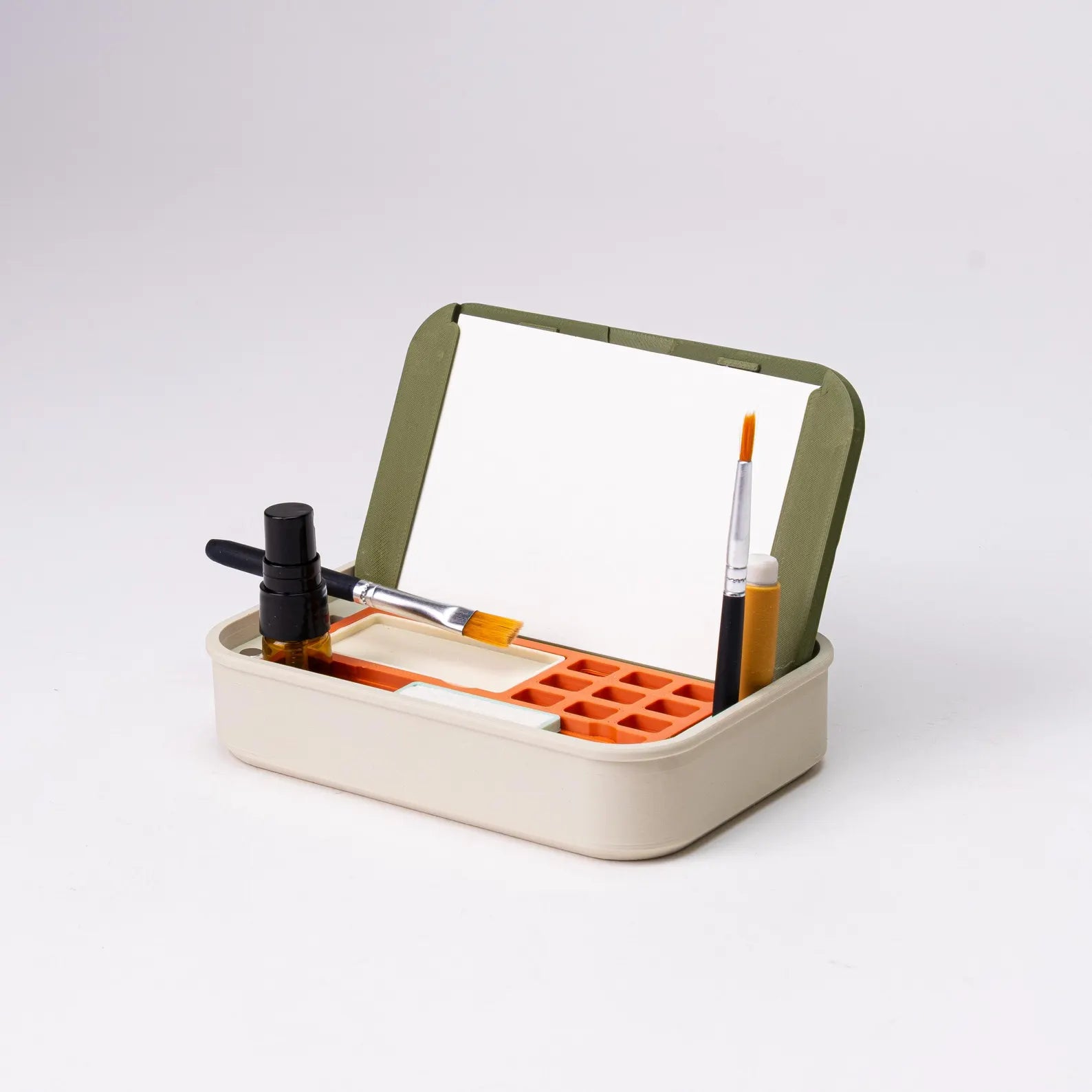 Portable Mini Watercolor Kit – 30 Sheets, 2 Brushes, Spray Bottle, Tape – Pocket‑Sized Travel Studio