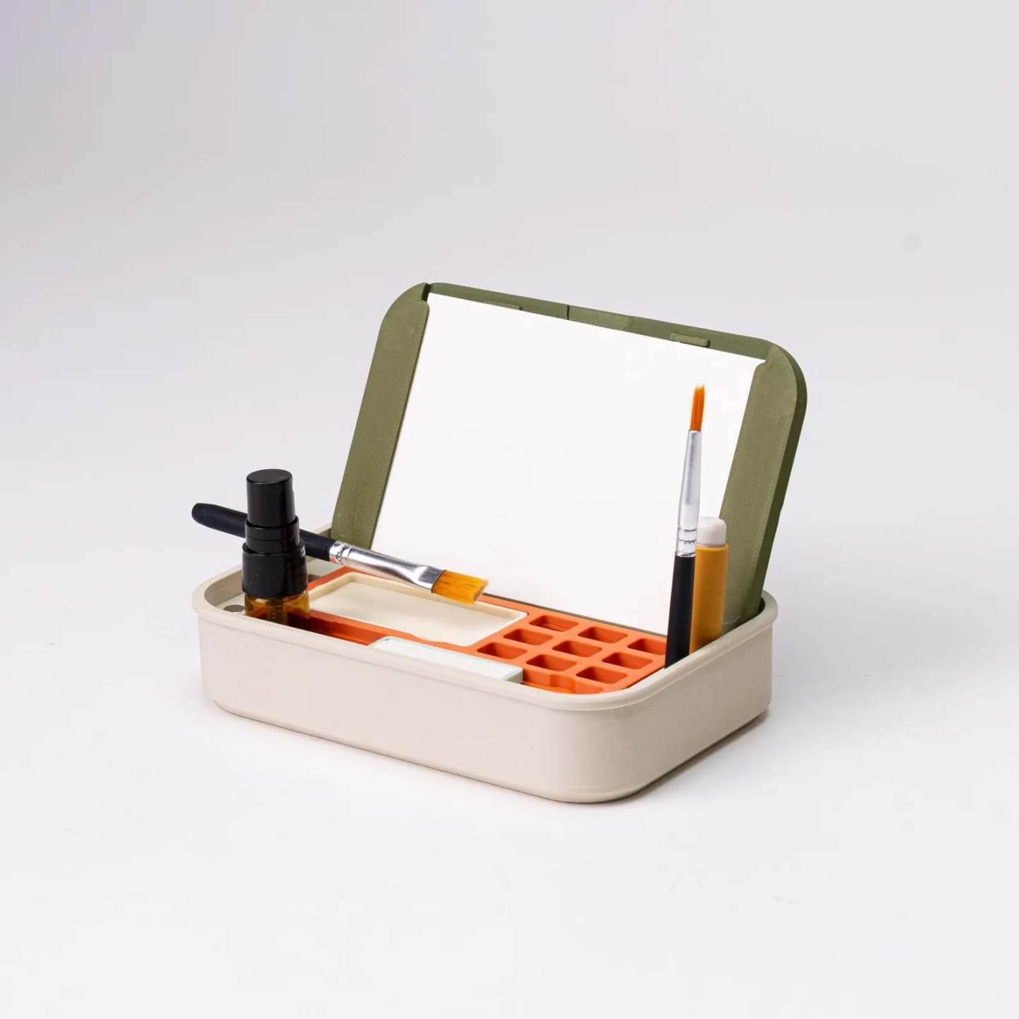 Portable Mini Watercolor Kit – 30 Sheets, 2 Brushes, Spray Bottle, Tape – Pocket‑Sized Travel Studio