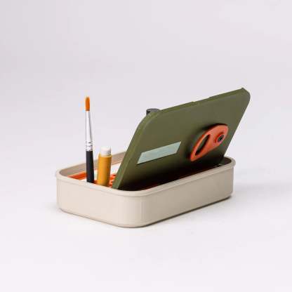 Portable Mini Watercolor Kit – 30 Sheets, 2 Brushes, Spray Bottle, Tape – Pocket‑Sized Travel Studio