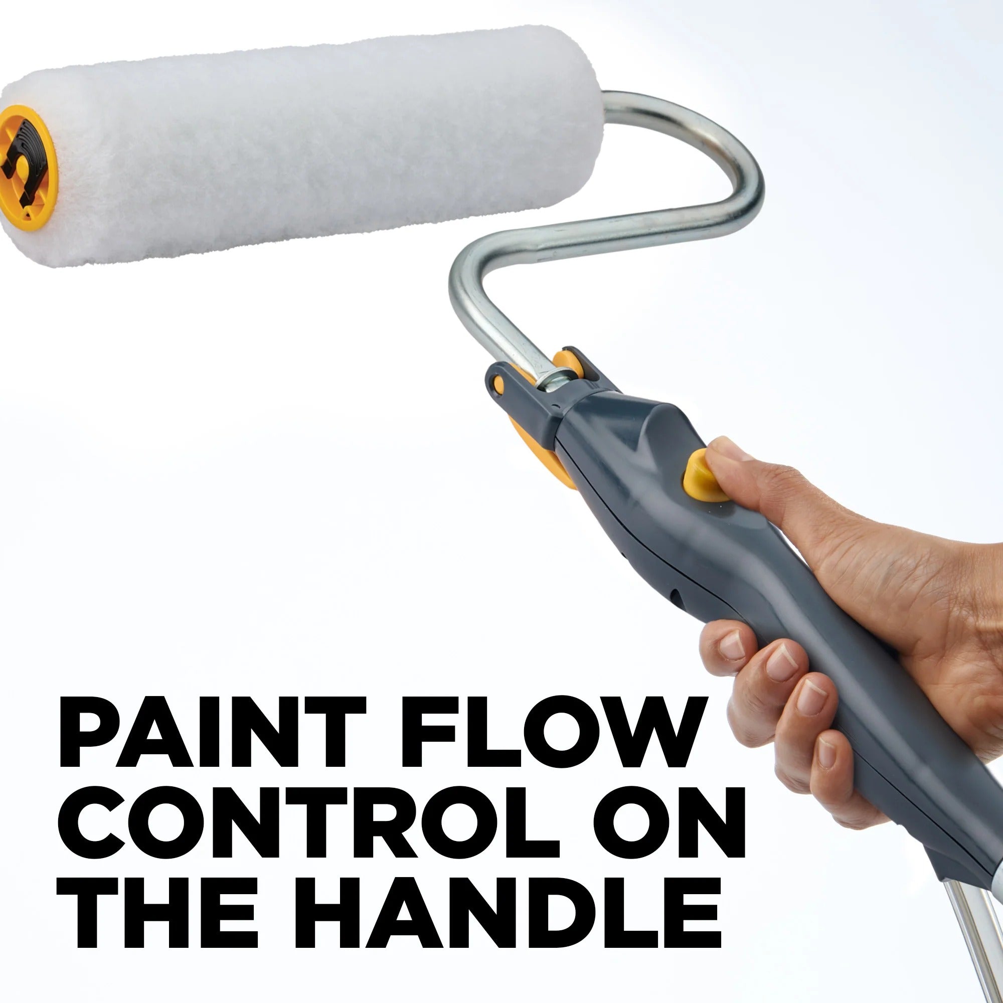 Electric Direct-Feed Paint Roller – Continuous Flow, 16ft Hose, Fits 1–5 Gallon Cans, for Walls & Ceilings