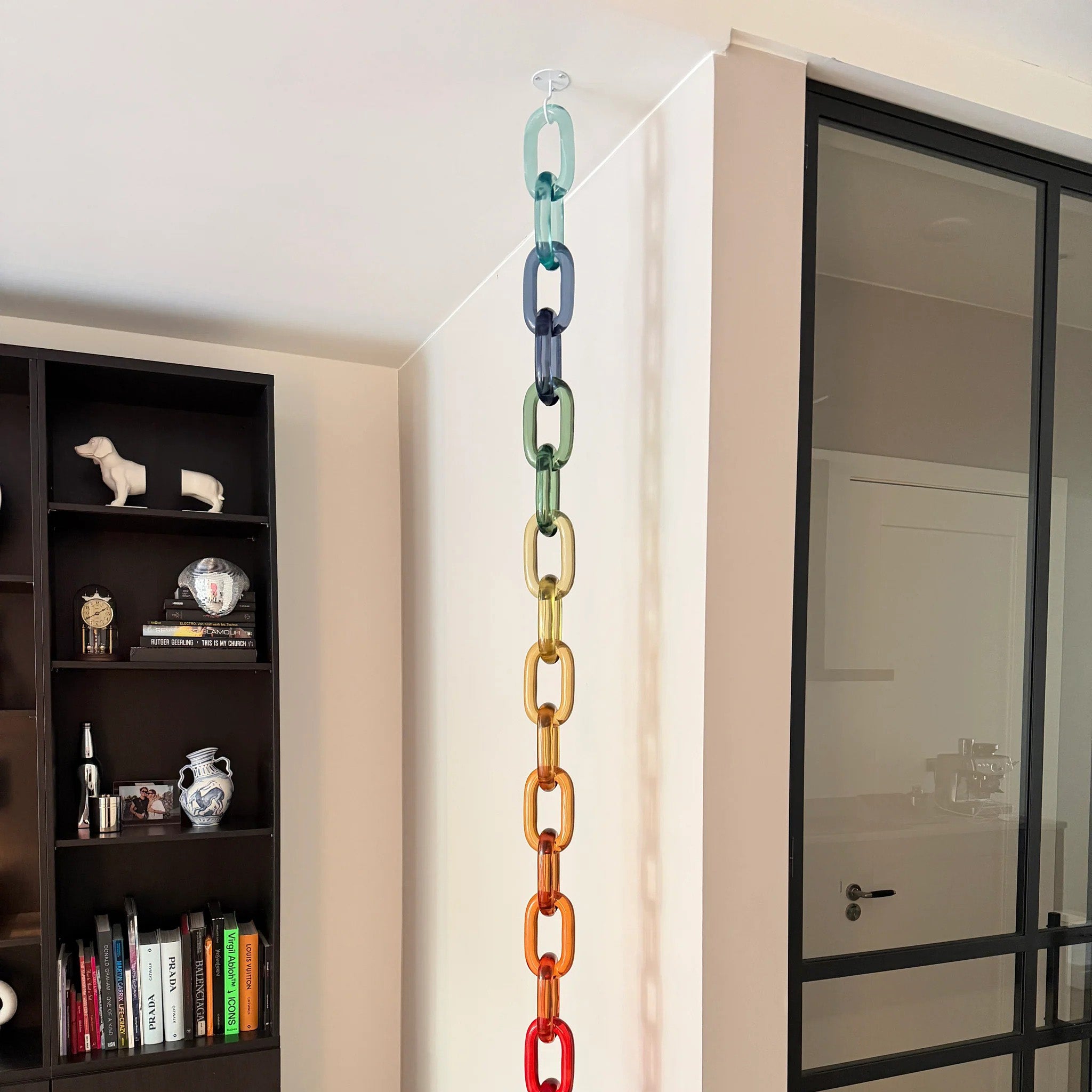 Wall & Ceiling Infinity Hook – Metal Mount for Art Installations, Cables & Displays, 35‑Link Capacity
