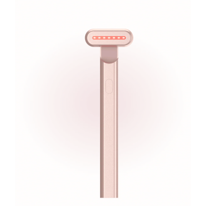 4-in-1 Red Light Therapy Beauty Wand – Facial Massager with Galvanic Current & Warm Care