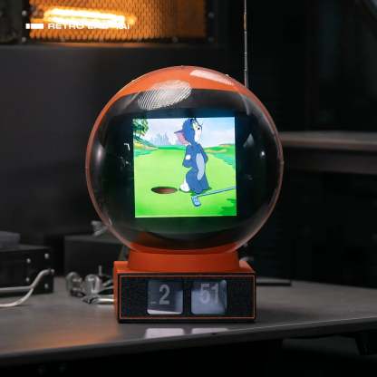 Mechanical Flip Clock – Classic Card Flip Design, Electronic Drive, Retro Desk Decor