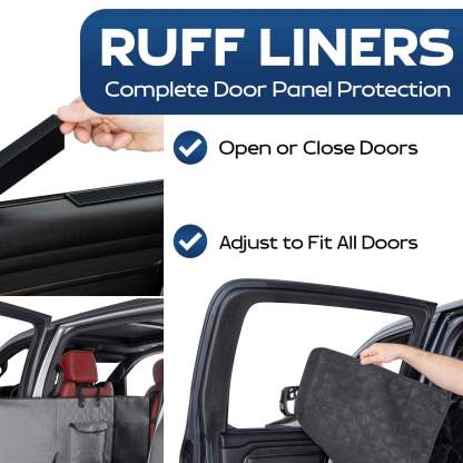Crew Cab Truck Pet Seat Cover – Full Coverage, Fold‑Down Seat Compatible, Door Panel Protection