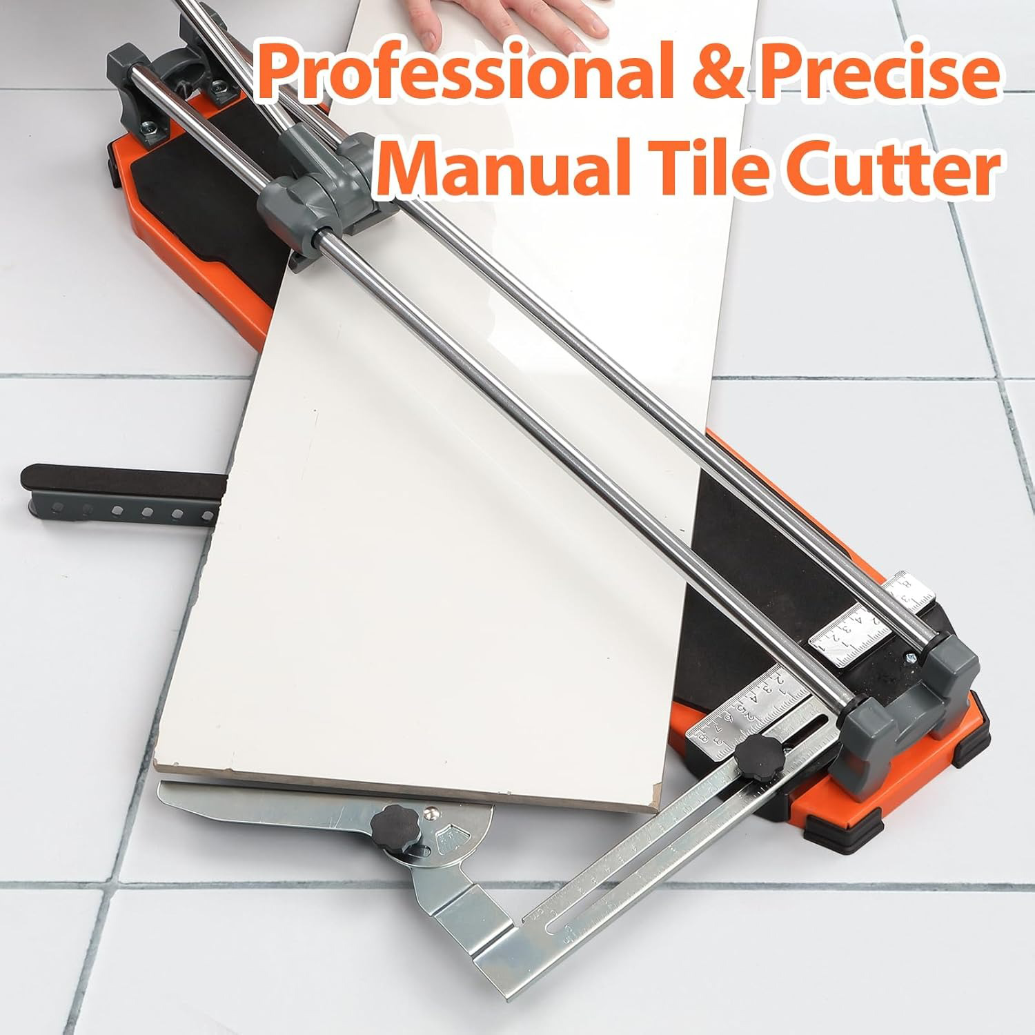 Manual Tile Cutter – Tungsten Steel Wheel, Precision Angle Guide, for Ceramic Tiles