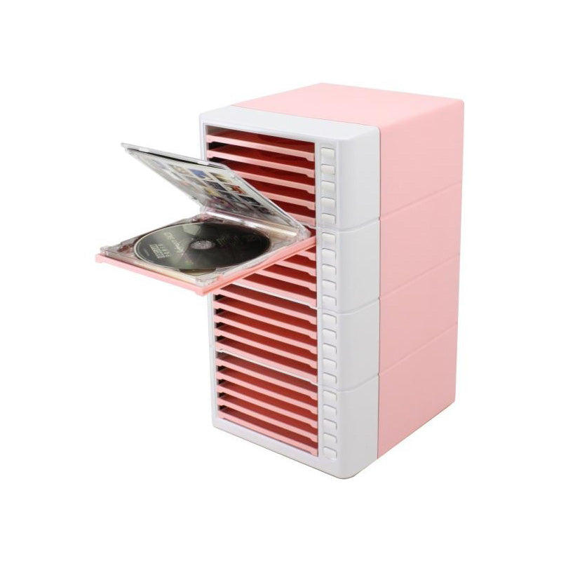 Stackable CD Storage Rack – One‑Touch Eject, Holds 20 Discs, Space‑Saving Design