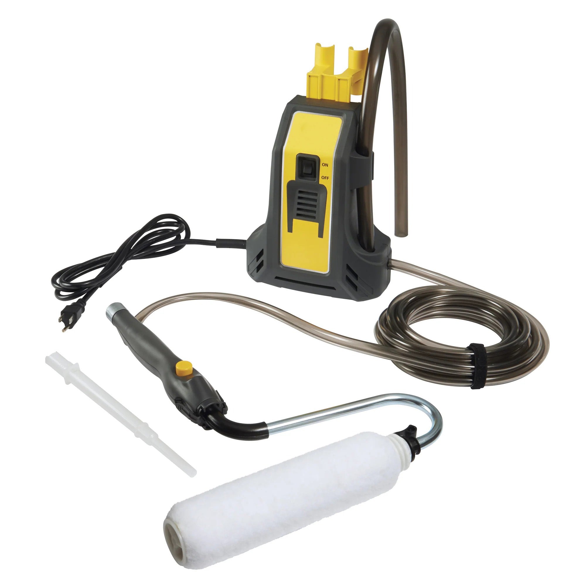 Electric Direct-Feed Paint Roller – Continuous Flow, 16ft Hose, Fits 1–5 Gallon Cans, for Walls & Ceilings
