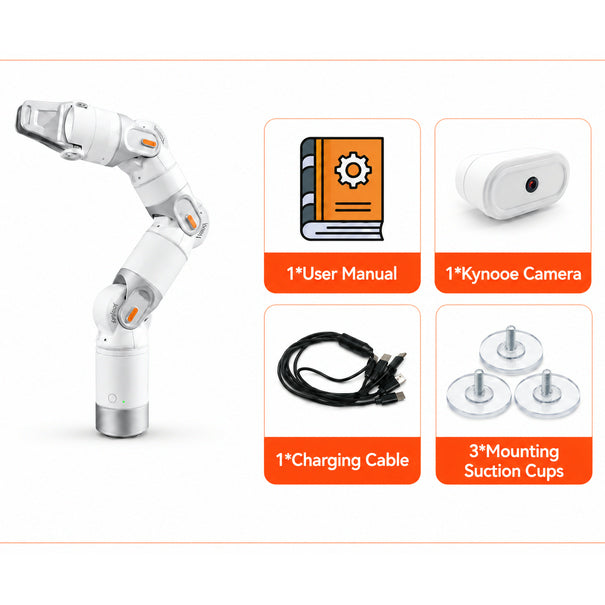 Modular AI Robotic Arm – Plug‑and‑Play, App & Voice Control, No Coding Required