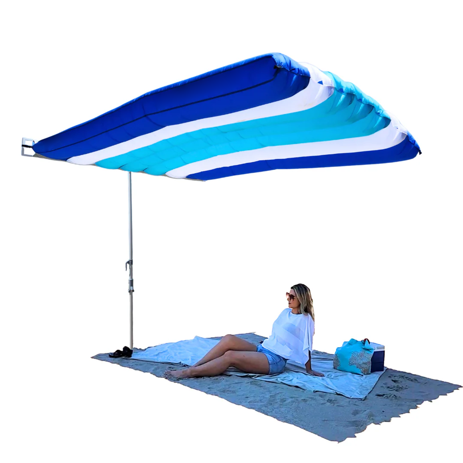 Inflatable Beach Canopy – Wind‑Responsive 360° Rotation, Silent Design, Easy Setup