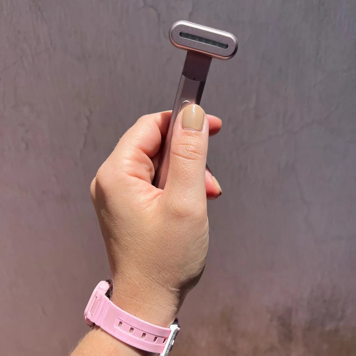 4-in-1 Red Light Therapy Beauty Wand – Facial Massager with Galvanic Current & Warm Care