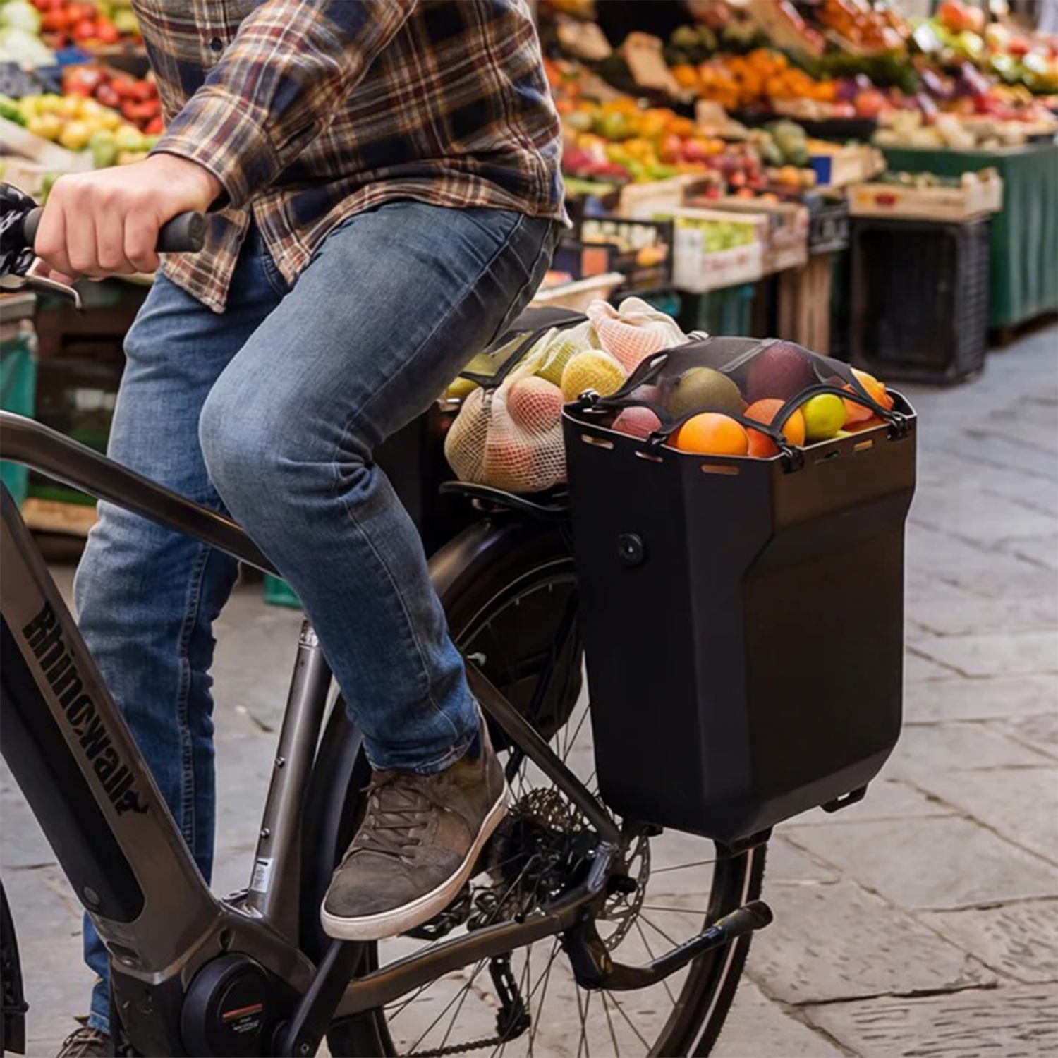 20L Bicycle Pannier – Rear Rack Bag, Hand or Shoulder Carry, Adjustable Hooks